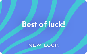 New Look Best of Luck Blue Pattern PERSONALISED