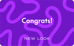 New Look Congrats Purple Pattern PERSONALISED