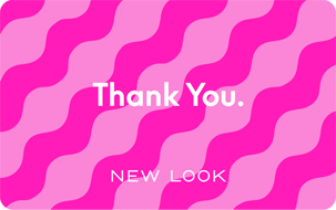 New Look Thank You Pink Pattern PERSONALISED