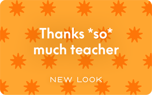 New Look Thanks SM Teacher Pattern PERSONALISED